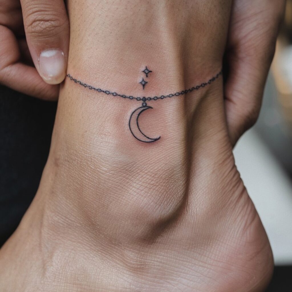 ankle bracelet tattoo ideas 0074