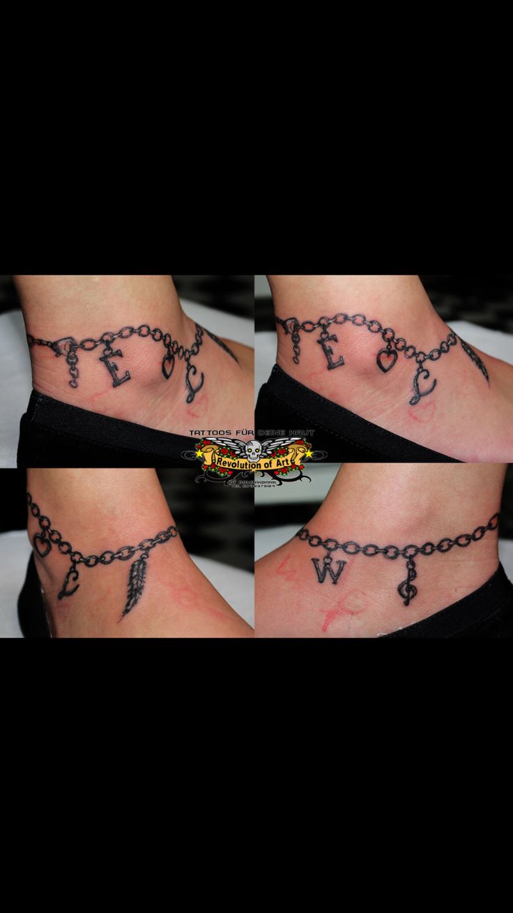 ankle bracelet tattoo ideas 0089