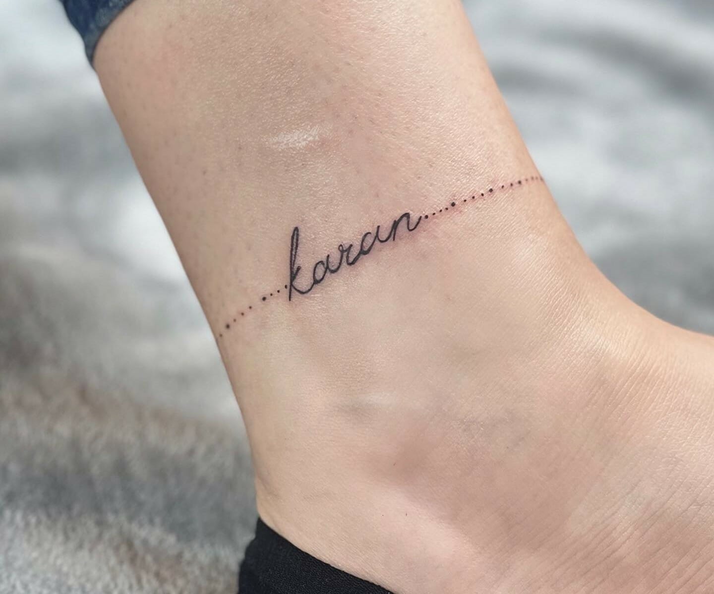 ankle chain tattoo ideas 0011