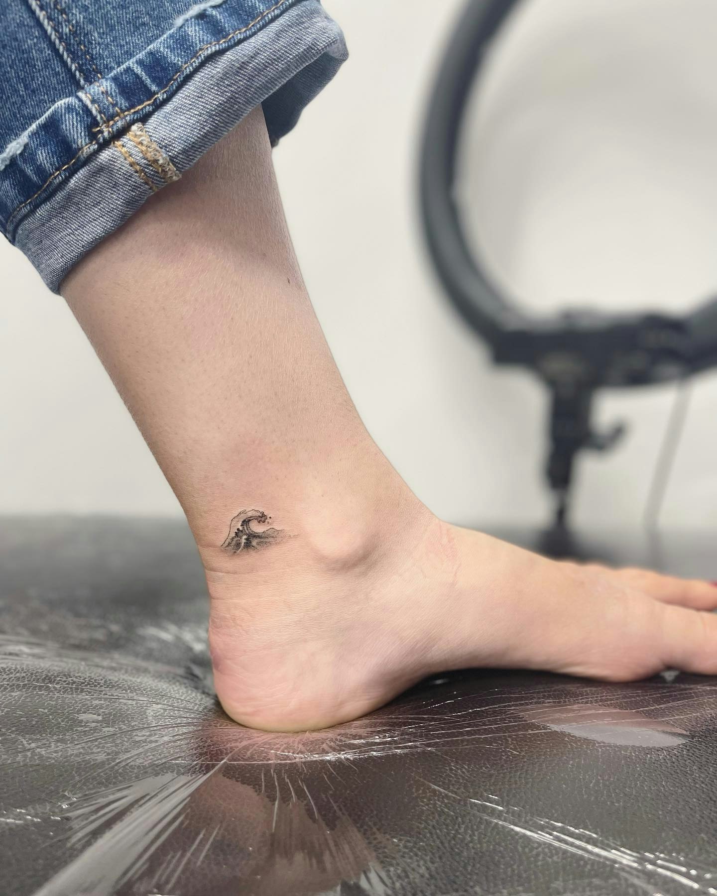 ankle chain tattoo ideas 0017