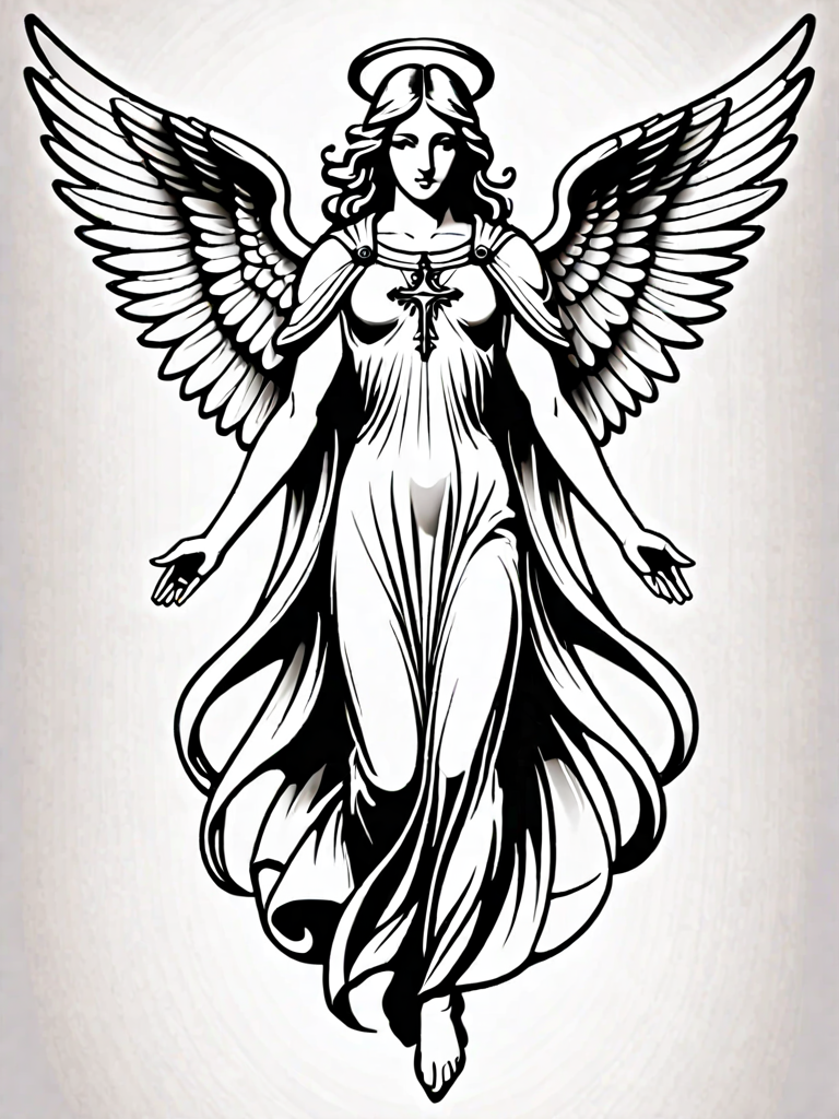 Archangel Gabriel Tattoo Ideas 0010