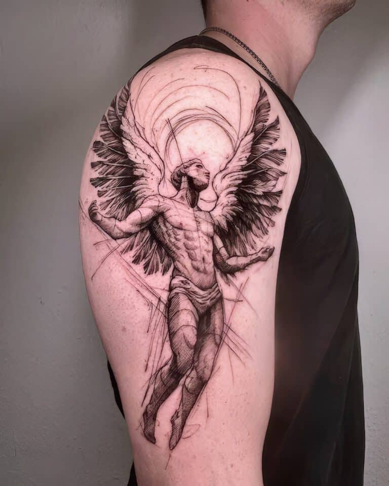 Archangel Gabriel Tattoo Ideas 0013