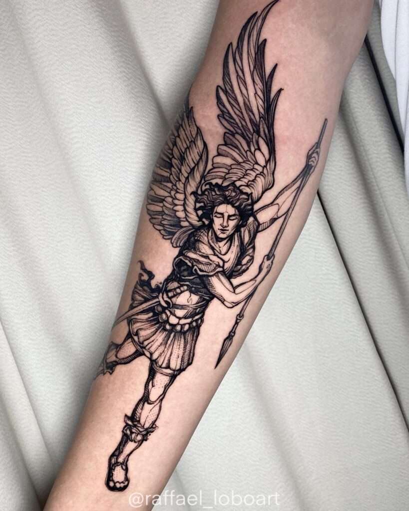 Archangel Gabriel Tattoo Ideas 0014