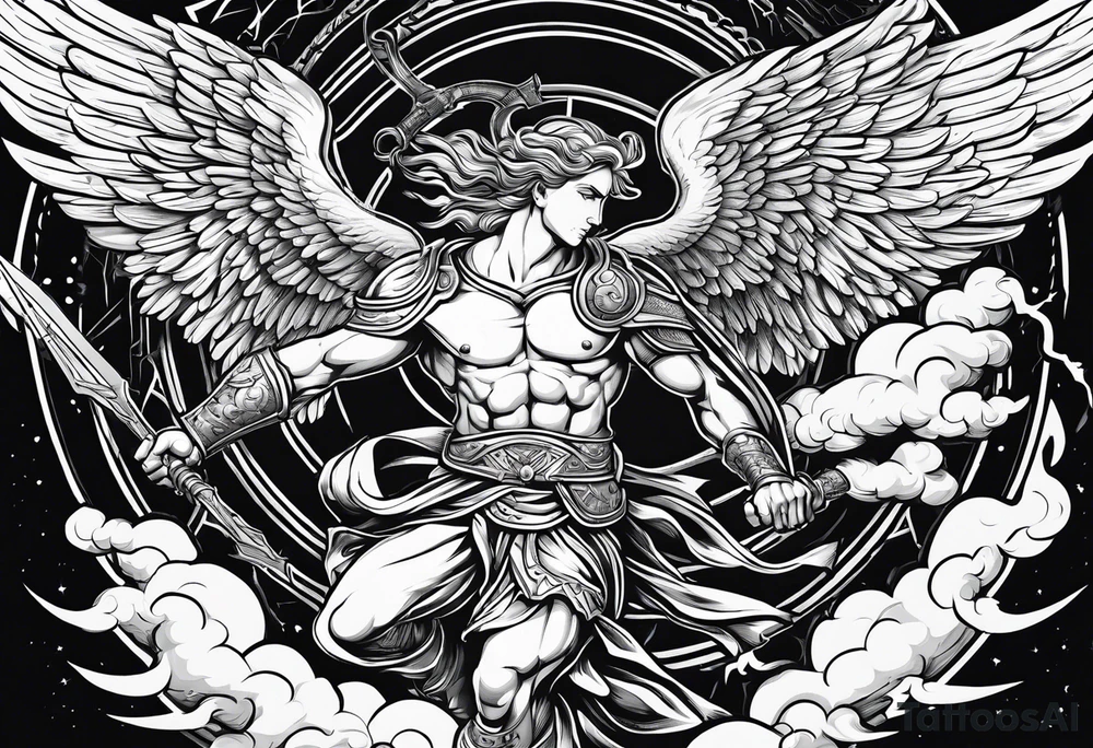 Archangel Gabriel Tattoo Ideas 0020