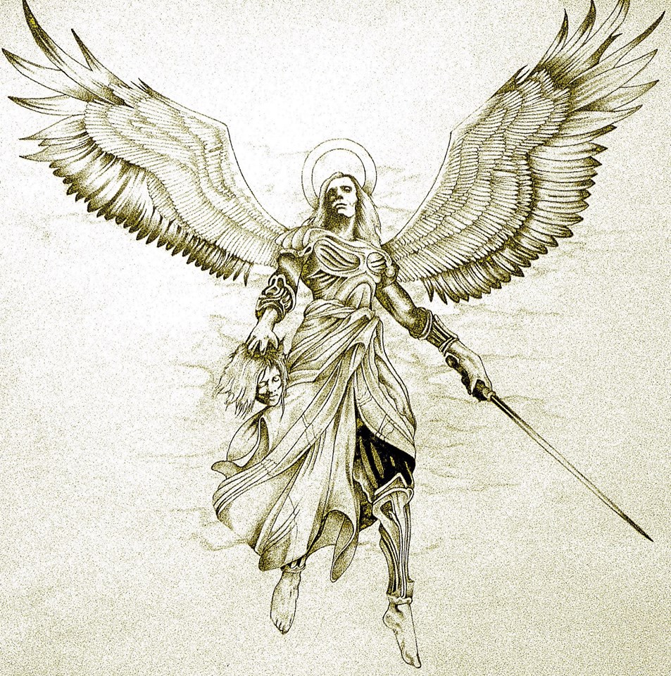 Archangel Gabriel Tattoo Ideas 0031