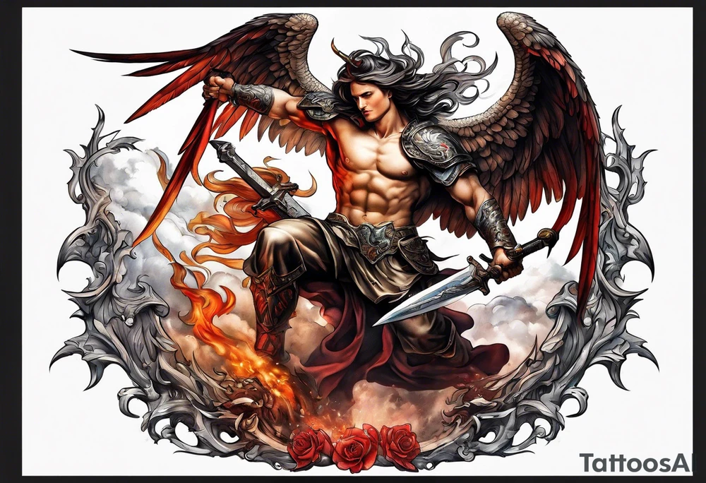 Archangel Gabriel Tattoo Ideas 0037