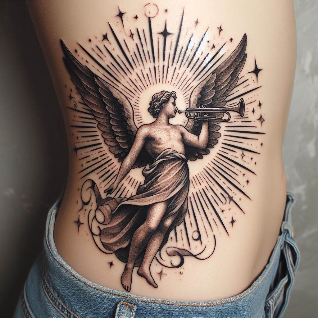 Archangel Gabriel Tattoo Ideas 0042