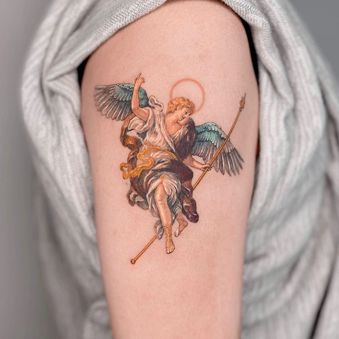 Archangel Gabriel Tattoo Ideas 0059