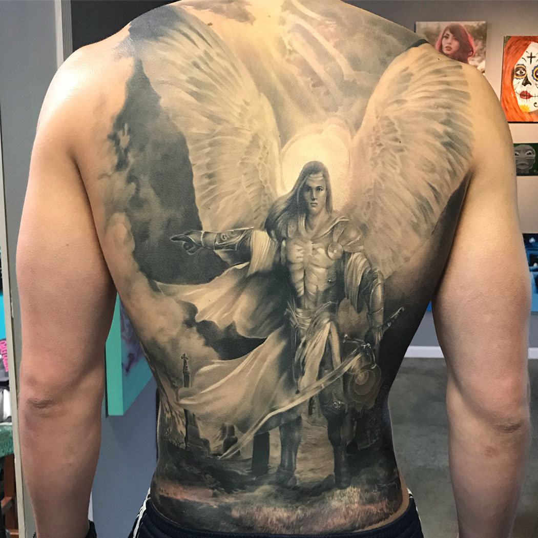 Archangel Gabriel Tattoo Ideas 0060