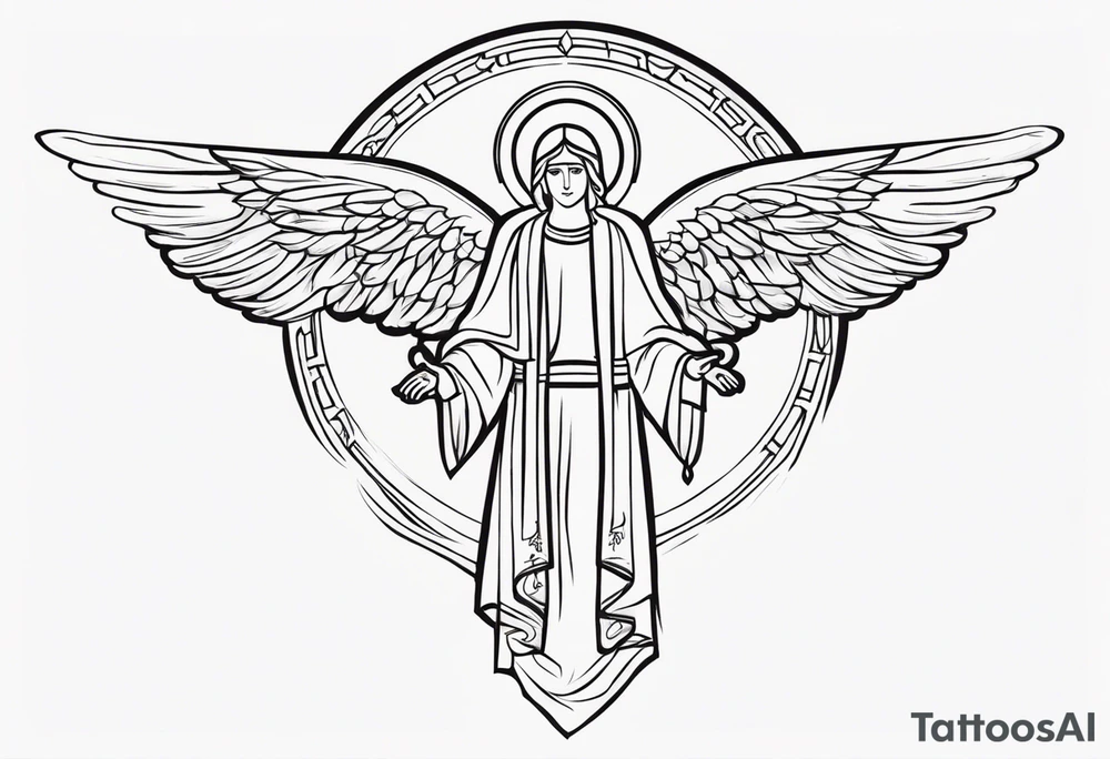 Archangel Gabriel Tattoo Ideas 0072