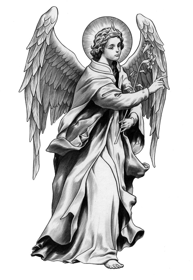 Archangel Gabriel Tattoo Ideas 0087