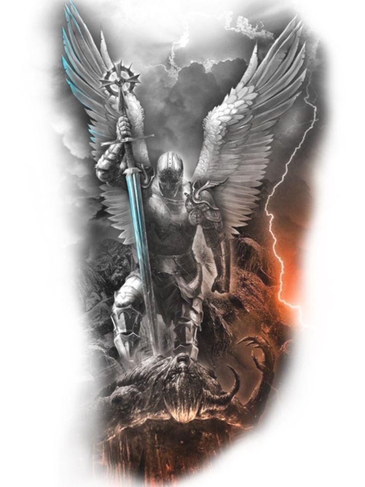 Archangel Gabriel Tattoo Ideas 0090