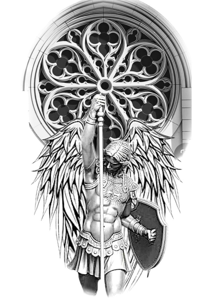 Archangel Gabriel Tattoo Ideas 0096