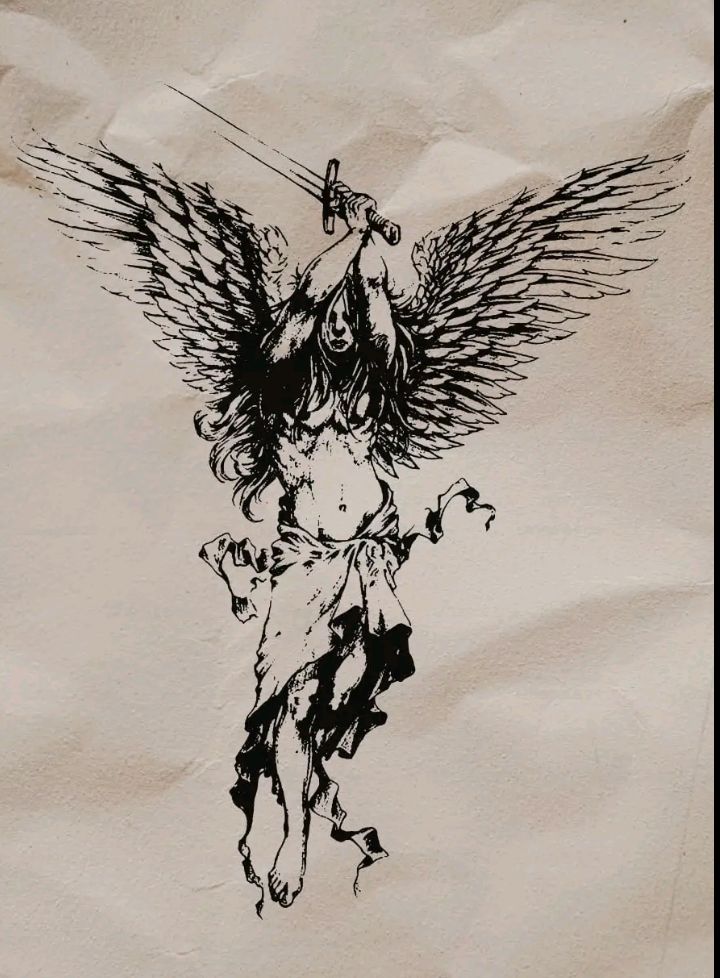 Archangel Gabriel Tattoo Ideas 0099