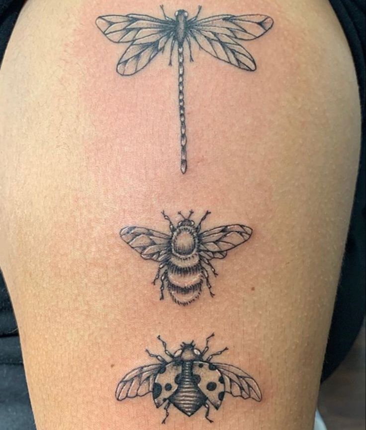 artistic bug tattoo motifs