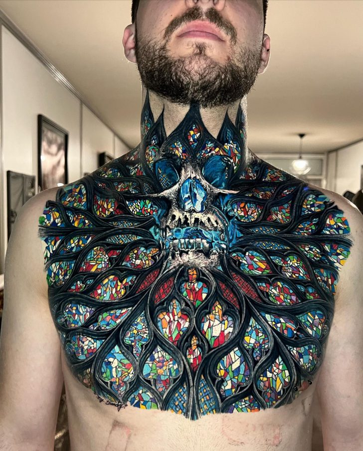 artistic chest tattoo ideas