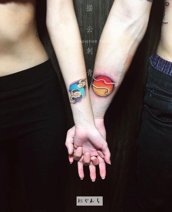 artistic couples matching tattoo ideas for meaningful connections