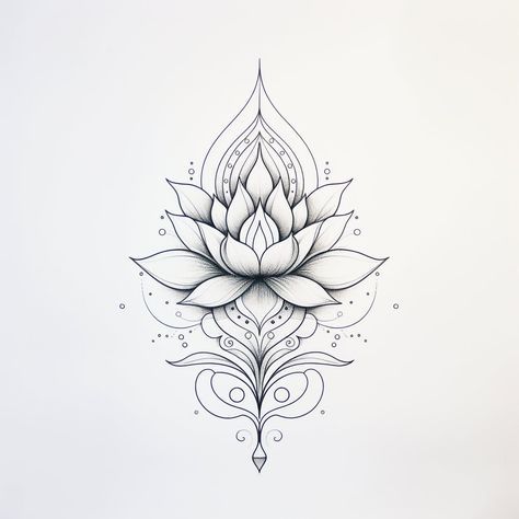 artistic flower tattoo variations