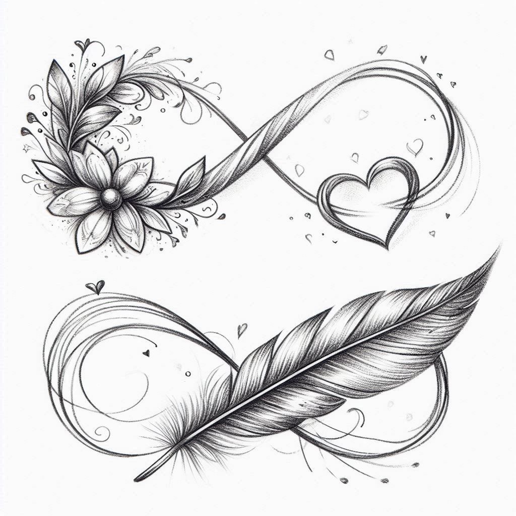 artistic interpretations of infinity tattoos