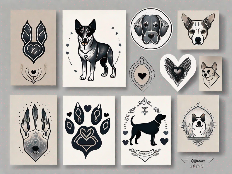 artistic memorial dog tattoo ideas to honor your furry friend