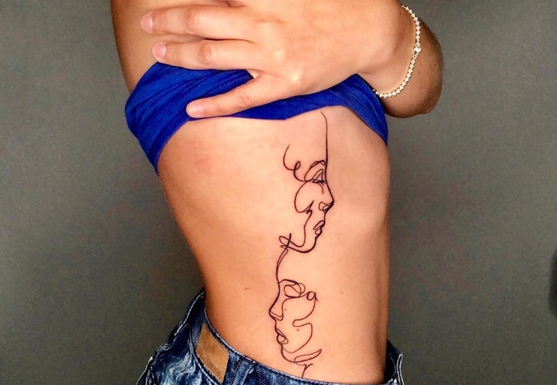 artistic side tattoo ideas with meaning