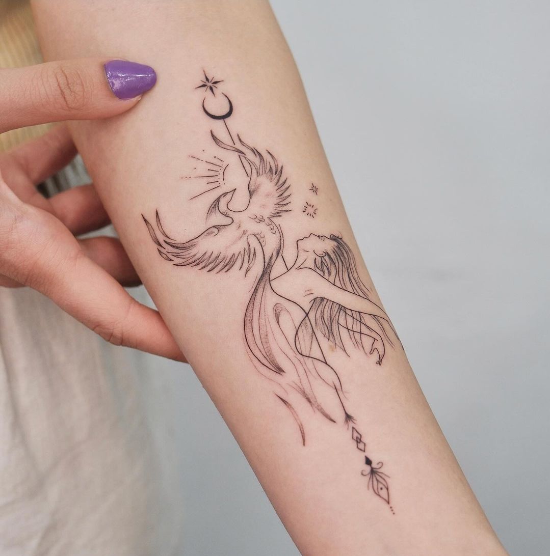 artistic small ave fenix tattoo inspirations