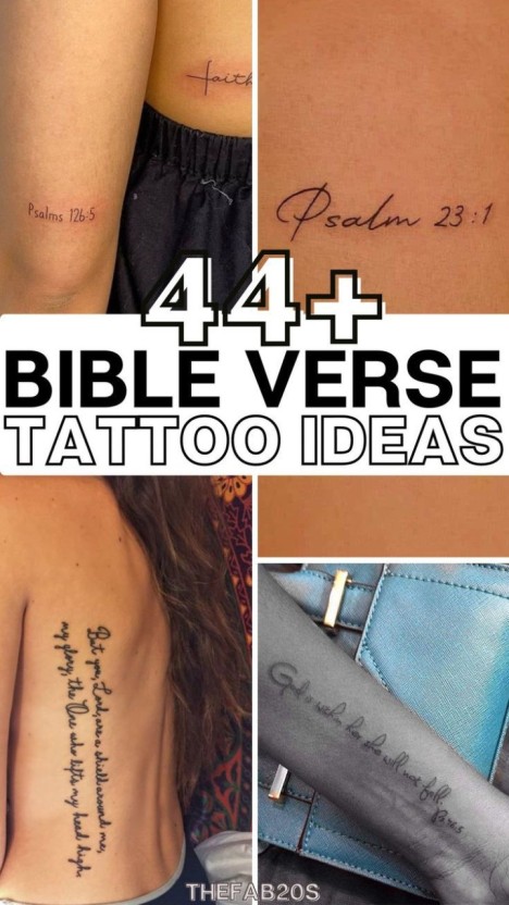 artistic tattoo verse ideas.