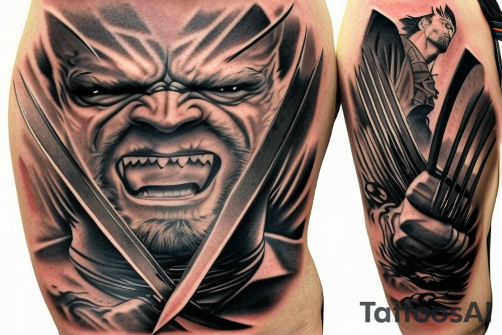 artistic wolverine tattoo ideas with quotes