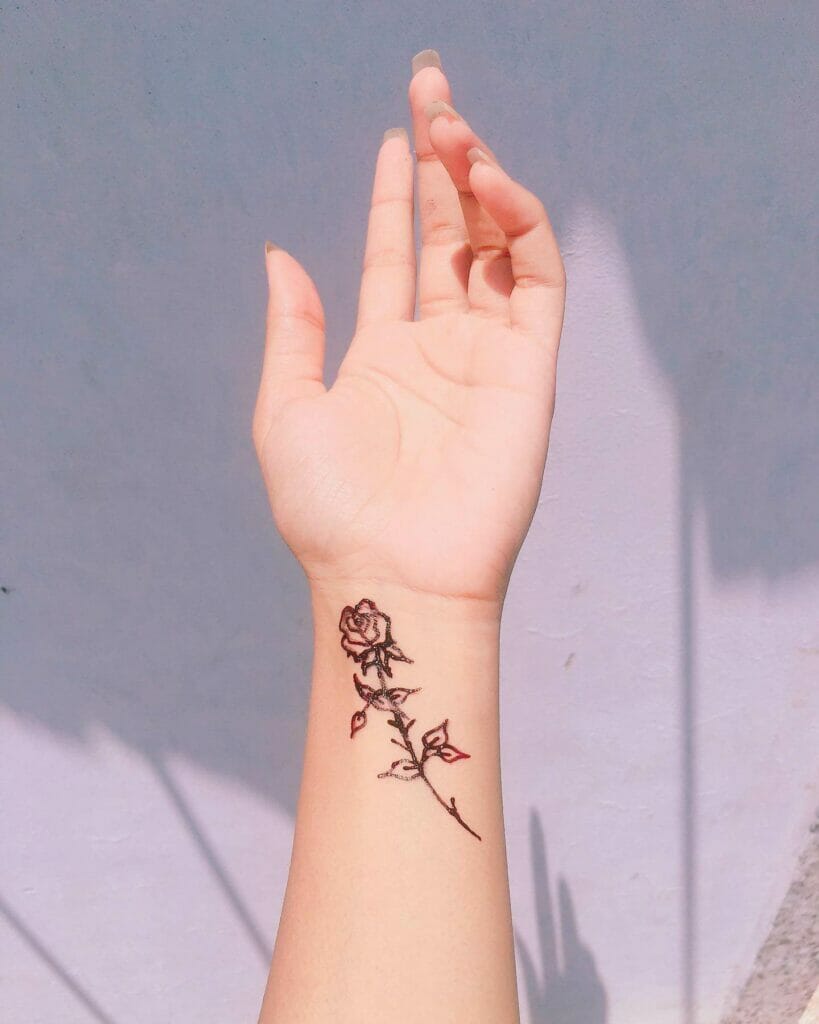 artistic wrist small henna tattoo inspirations