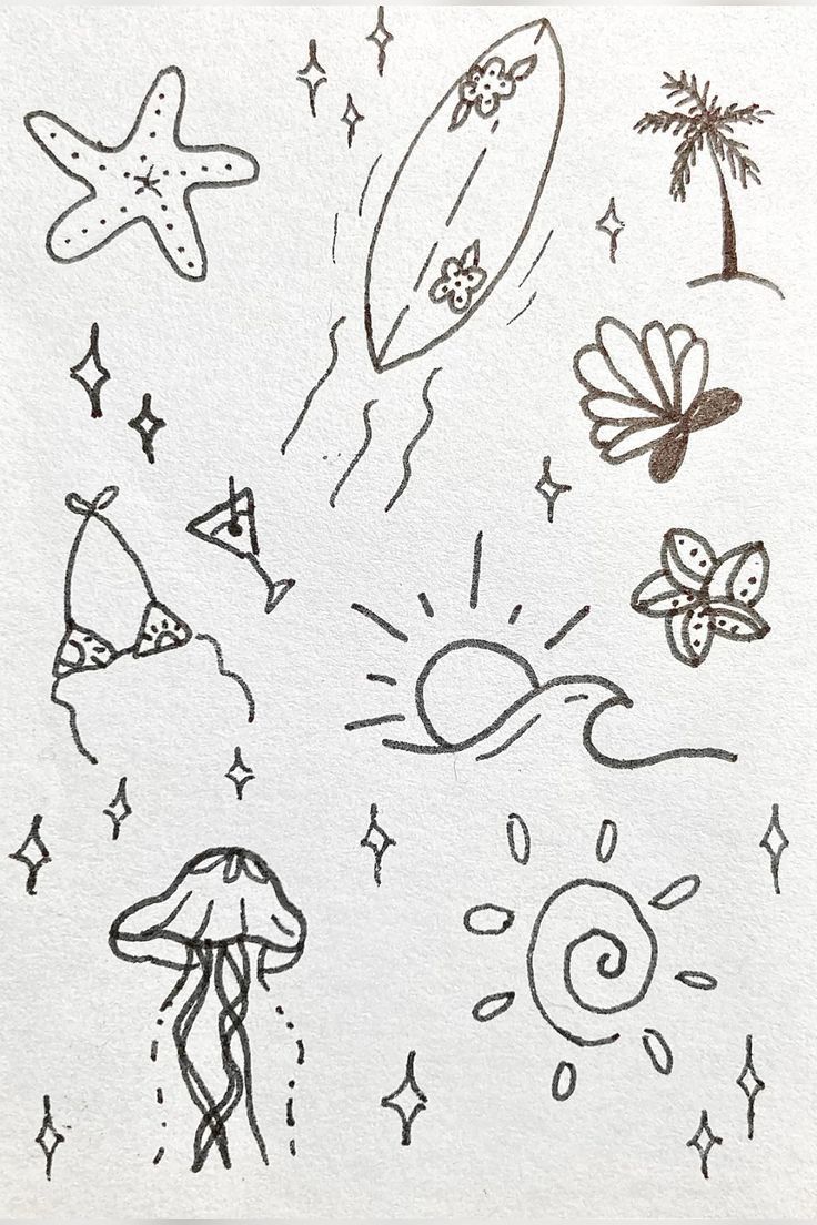 beach tattoo ideas small