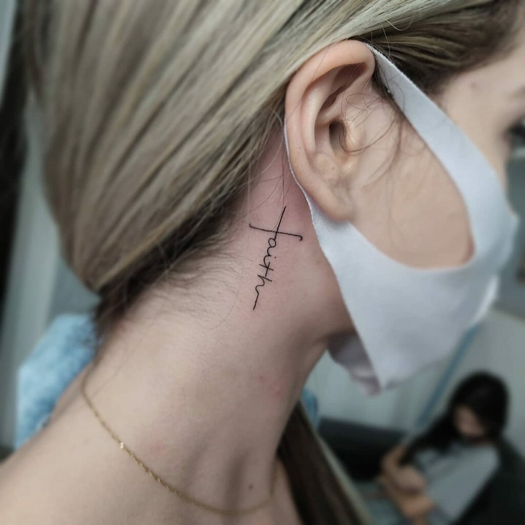 behind ear tattoo ideas for women