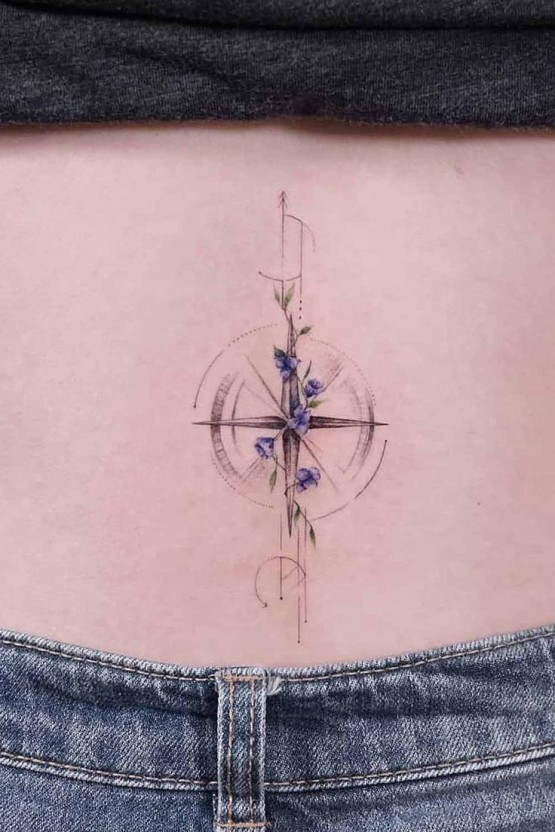 best small compass tattoo ideas