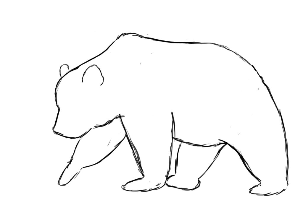 Black bear tattoo ideas 0087