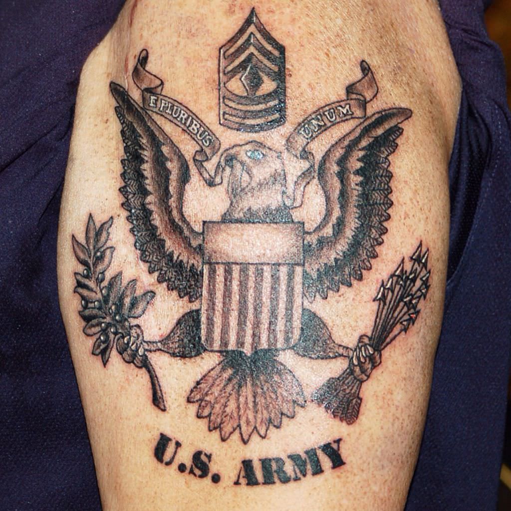 bold army tattoo ideas for men