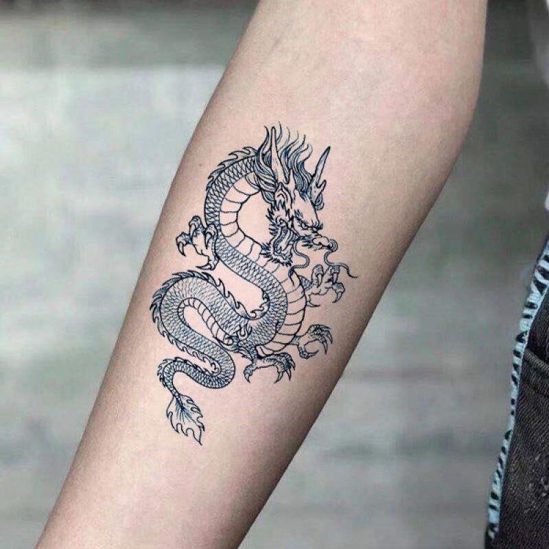 bold Chinese dragon tattoo designs