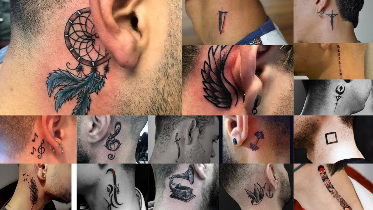 bold neck tattoos ideas for men