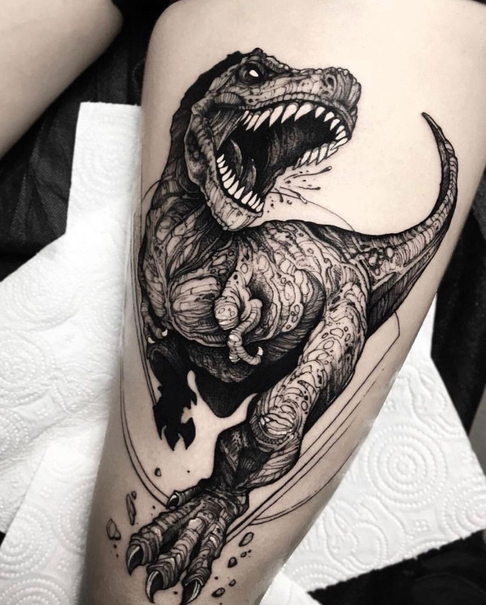 bold T Rex tattoo inspirations