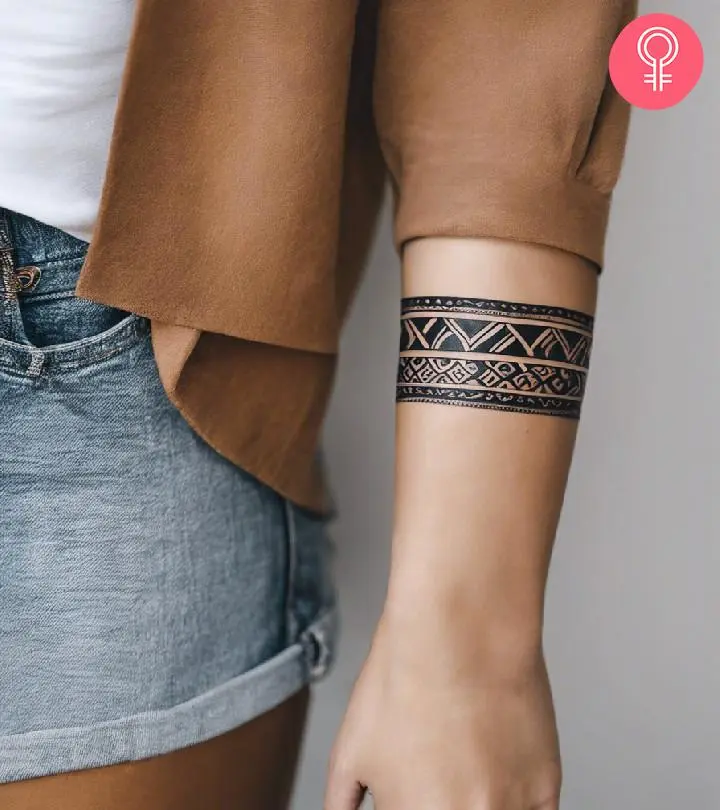 bold tribal wrist tattoo choices