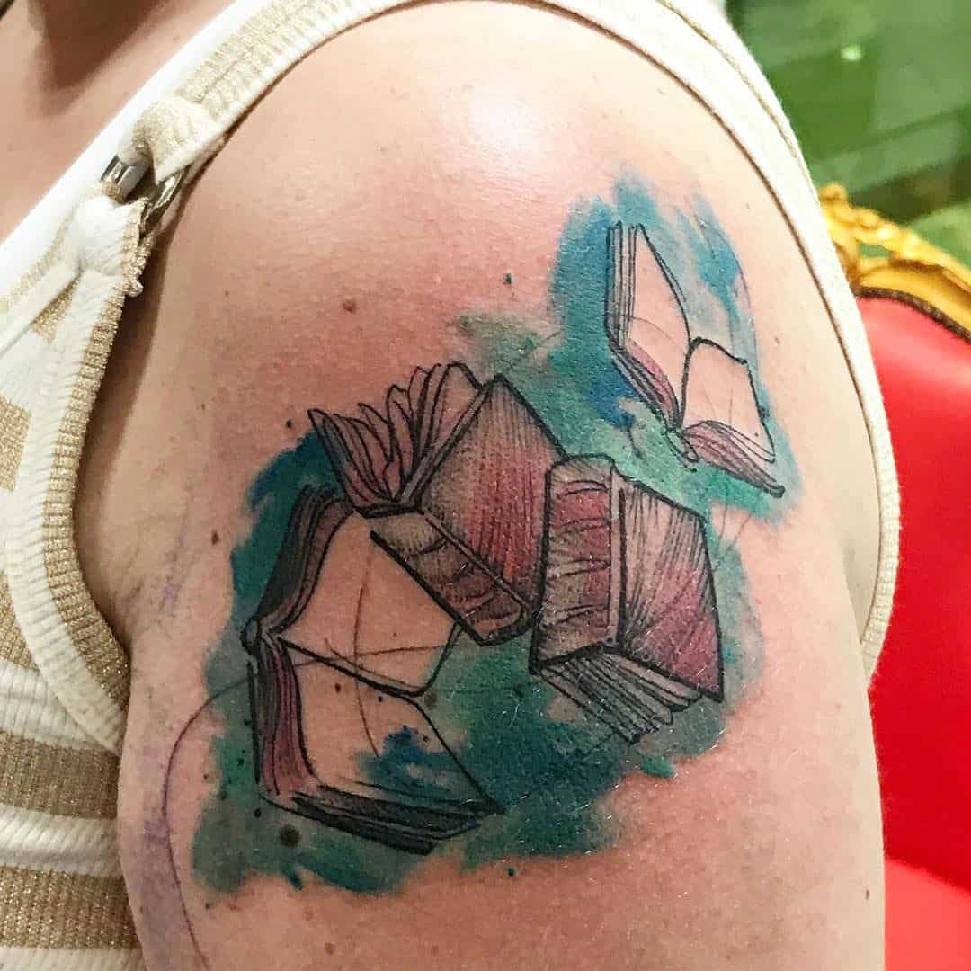 book lover tattoo ideas 0068