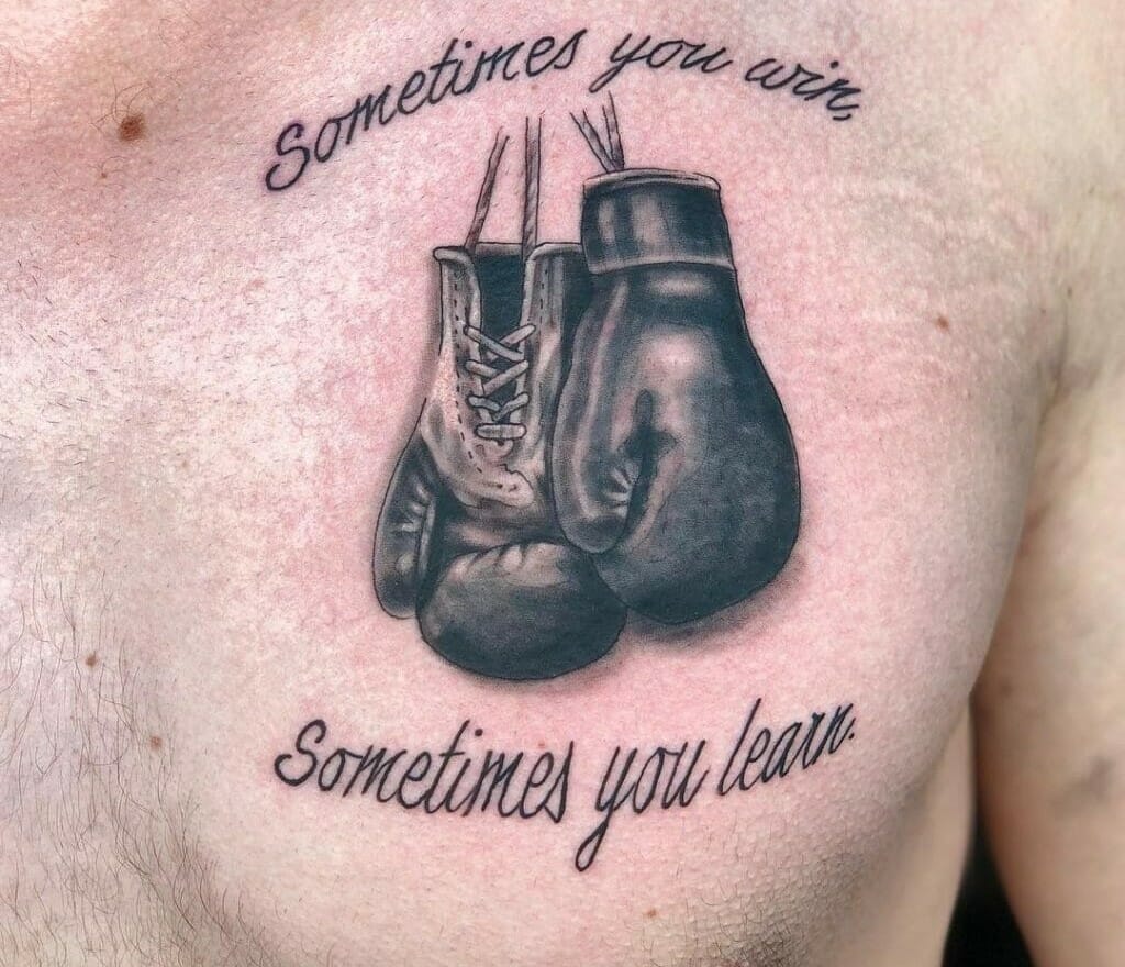 boxing gloves tattoo ideas for women