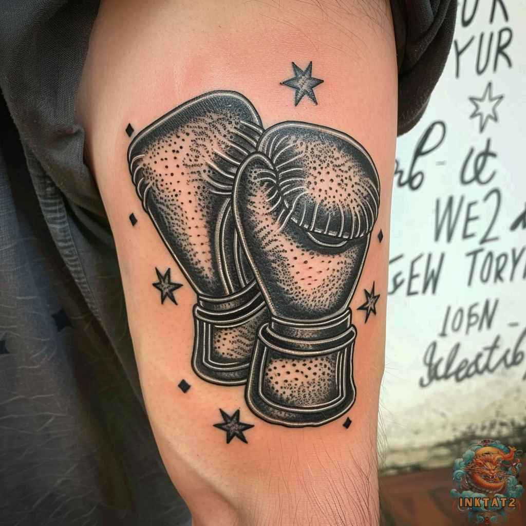 Boxing gloves tattoo ideas 0016