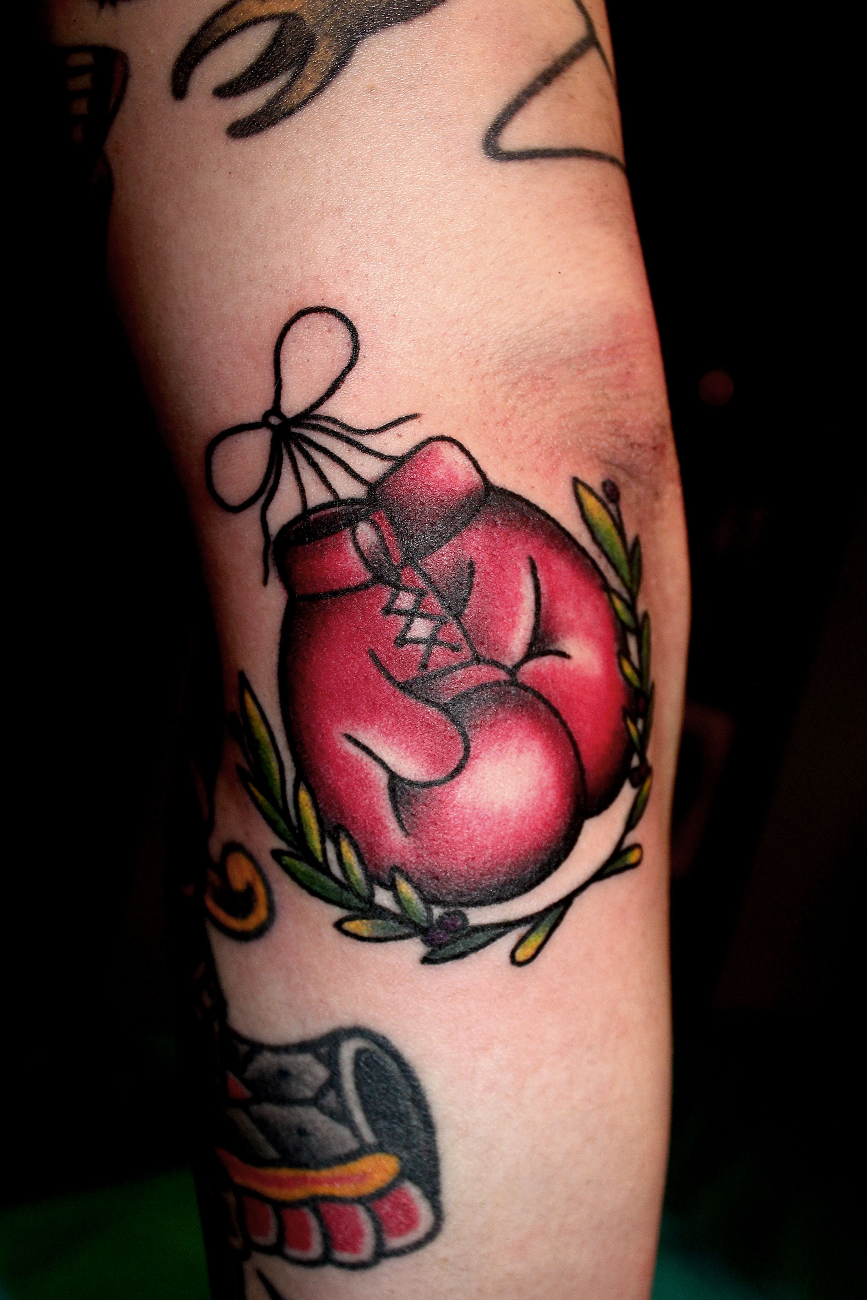 Boxing gloves tattoo ideas 0024