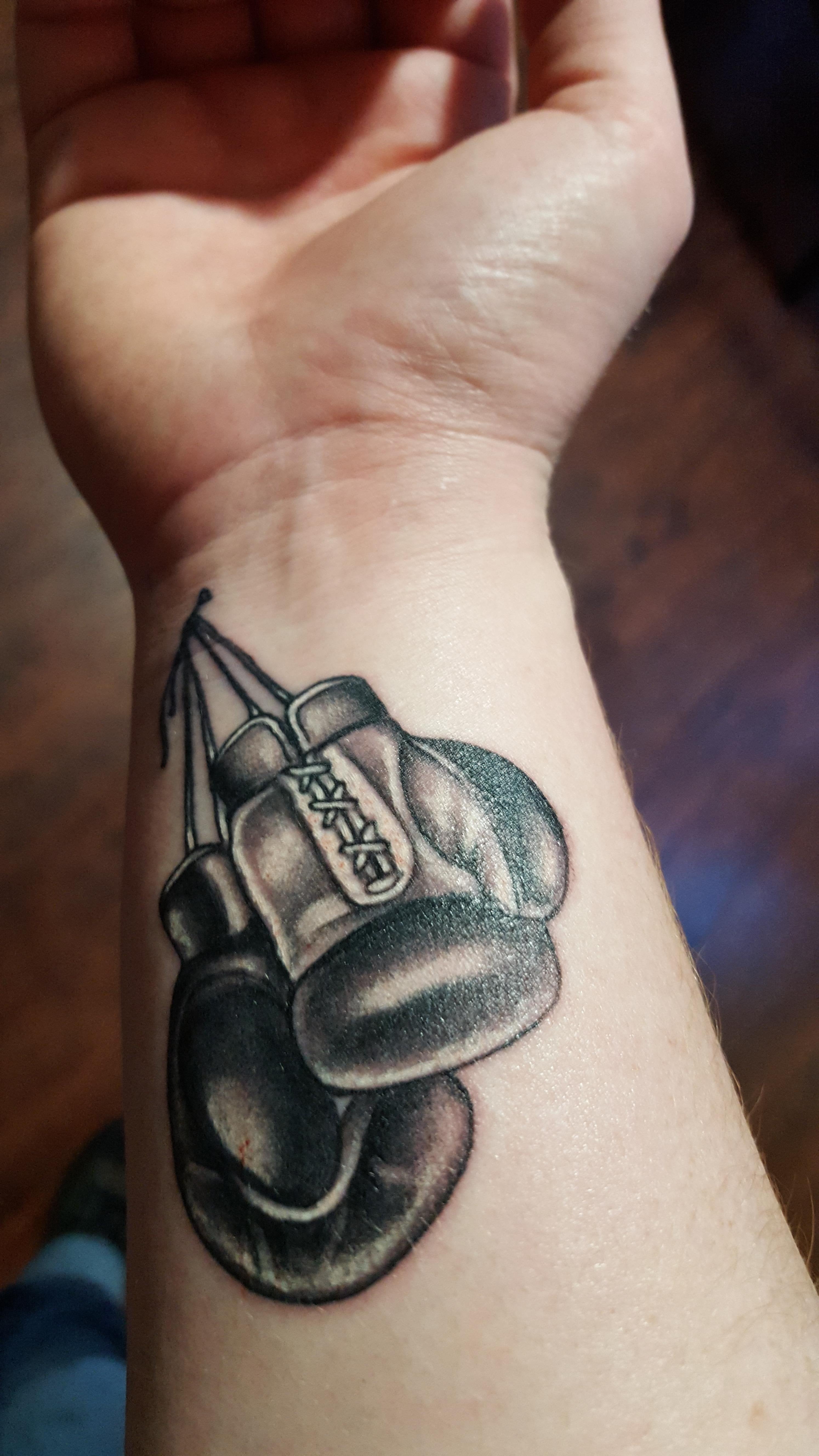 Boxing gloves tattoo ideas 0025