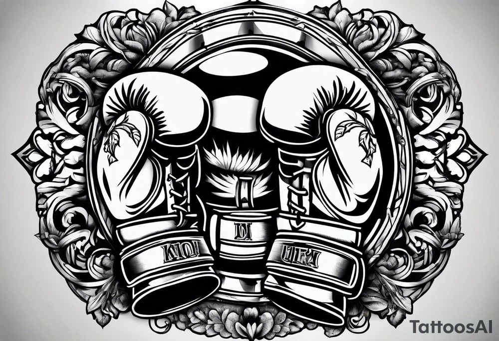 Boxing gloves tattoo ideas 0051