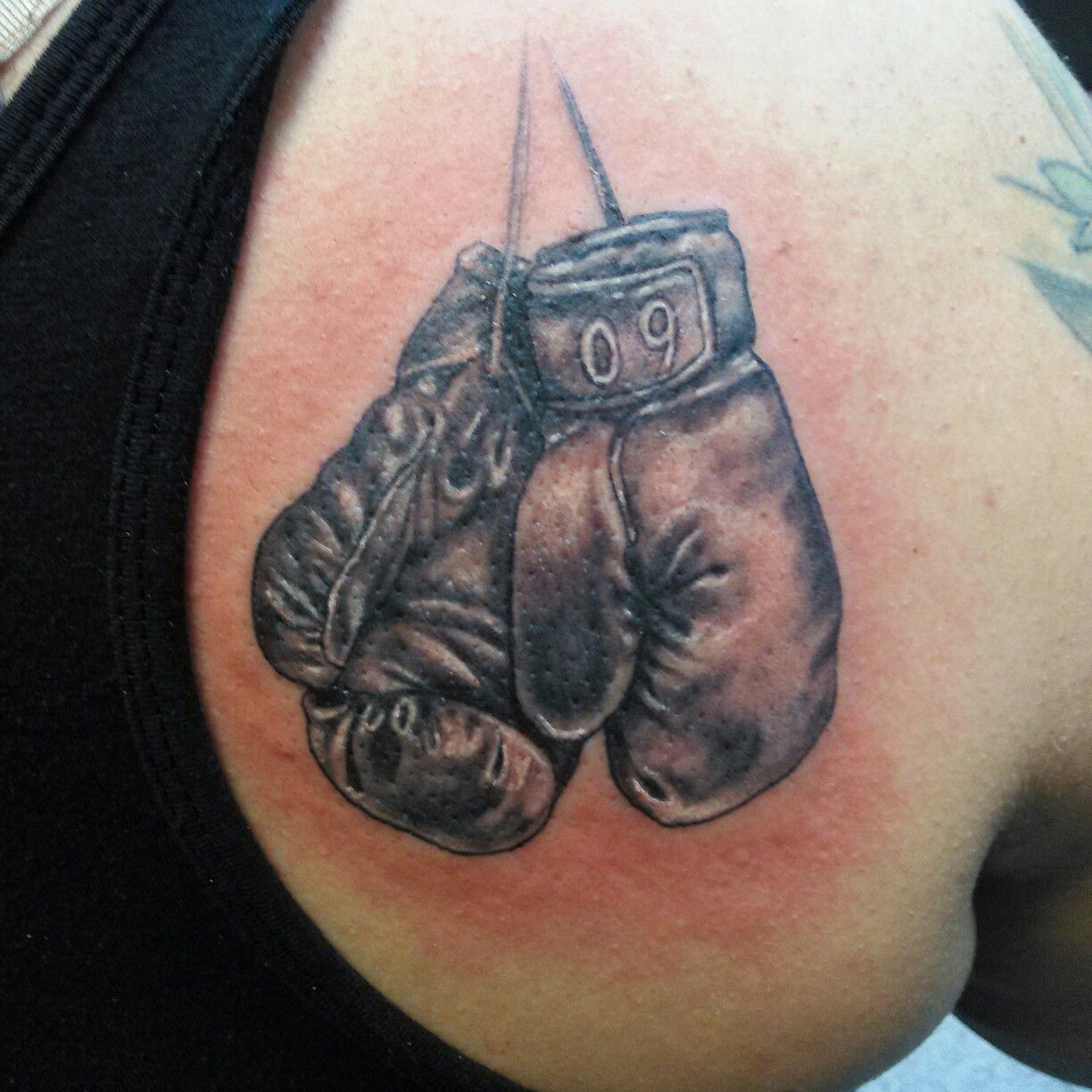 Boxing gloves tattoo ideas 0064