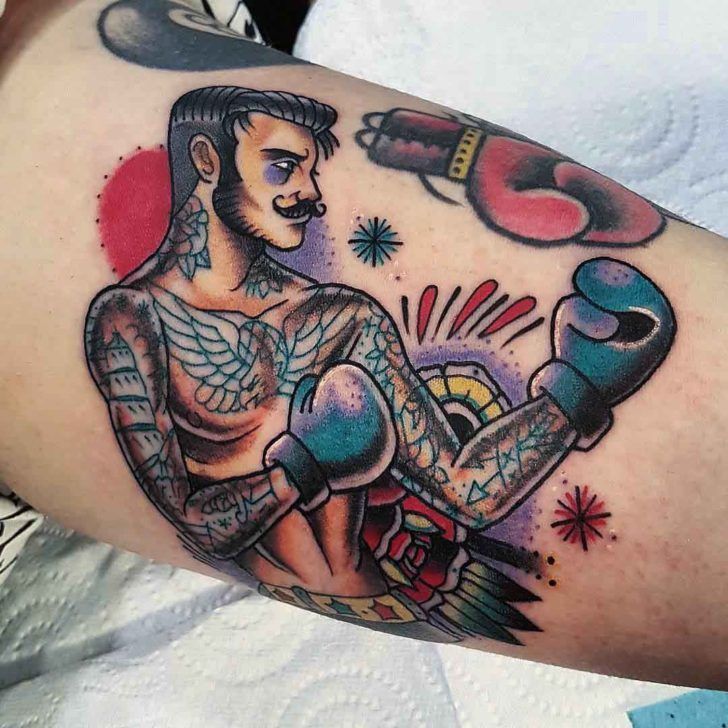 Boxing gloves tattoo ideas 0075