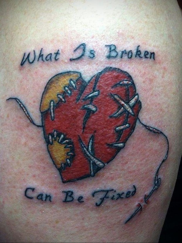 broken heart tattoo ideas 0010