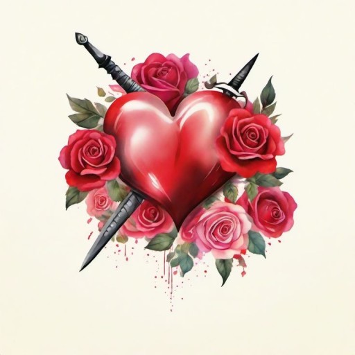 broken heart tattoo ideas 0076