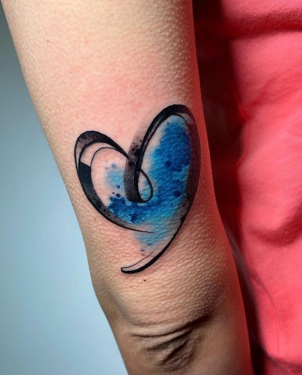 broken heart tattoo ideas 0077