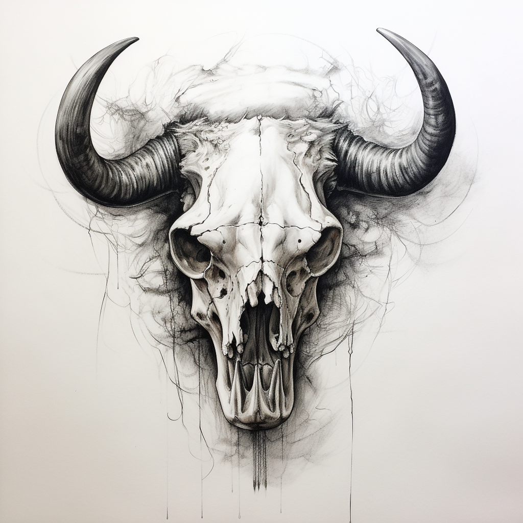 Bull skull tattoo ideas for men